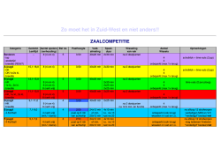 Zo moet het in Zuid-West (zaal)