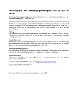 Re-integratie Uitkerings 50plus V2
