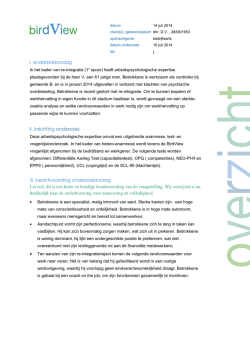 In het kader van re-integratie (1e spoor) heeft