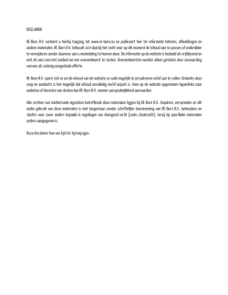 DISCLAIMER RE-Born B.V. verleent u hierbij toegang tot www.re