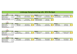 Limburgs Kampioenschap refs 2014 Re-Spot
