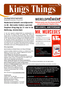 re Mr. Mercedes tijdens speciale Stephen King-dag