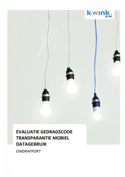 Evaluatie Gedragscode Transparantie Mobiel