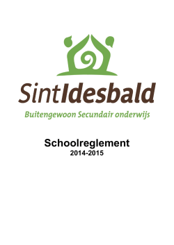 schoolreglement 2014-2015 - BuSO Sint