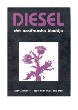 Diesel - dat oostfreeske Bladdje