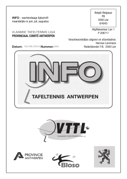 Info 892 - VTTL Antwerpen
