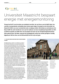 Universiteit Maastricht bespaart energie met