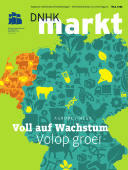 DNHK Markt nr1 2015 - Deutsch-Niederländische Handelskammer