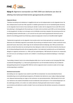 Bijlage B: Algemene voorwaarden van FME-CWM