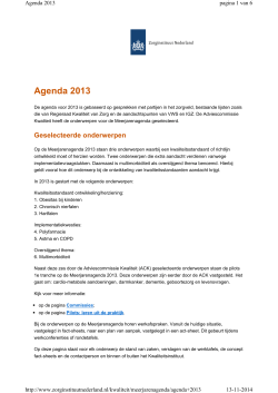 Zorginstituut Nederland meerjarenagenda 2013 webversie 23052014