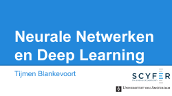 Neurale Netwerken en Deep Learning