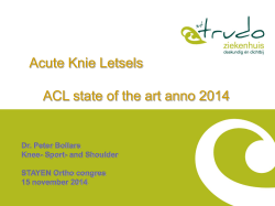 Dr. Bollars: ACL acute knieletsel