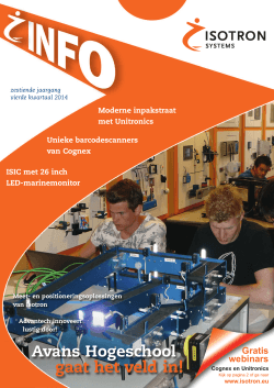 Isotron Info 16e jaargang vierde kwartaal 2014