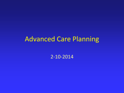 Advanced care planning