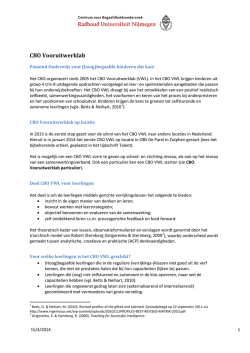 Informatie Vooruitwerklab op locatie