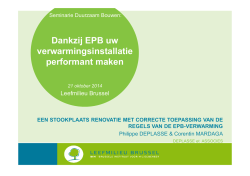 Een stookplaats renovatie met correcte toepassing van de regels