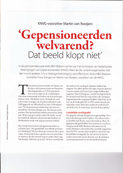 Interview Van Rooijen en Slangen in KBO-Brabant