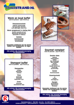Kies voor het BBQ- of stampottenbuffet van de