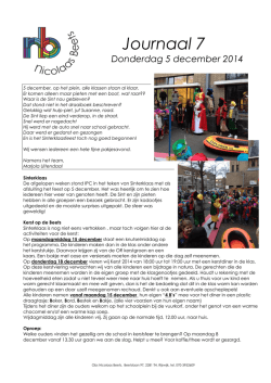 Journaal 7 - OBS Nicolaas Beetsschool