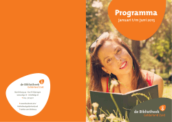Bekijk het programmaboekje - Bibliotheek Gelderland Zuid