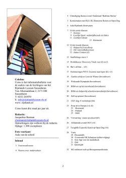 2 Colofon: Corso is het informatiebulletin voor de