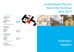 Programma Educatie voor het Voortgezet onderwijs 2014-2015