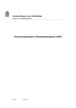 Documentatierapport Arbeidsaanbodpanel (AAP)