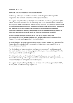 20140226_Persbericht_doorstart_DeRooijWaalwijkTransport