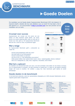 Goede Doelen - Blauw Research