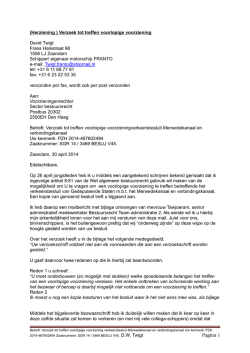 herziening Verzoek tot treffen voorlopige voorziening D Twigt (2)