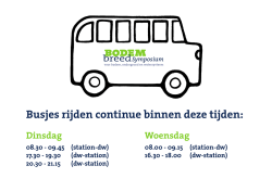 Busjes rijden continue binnen deze tijden: