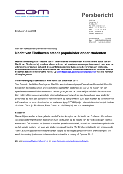 Studievereniging A-Eskwadraat wint 8e Nacht van Eindhoven