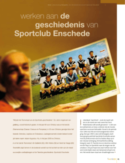 Dit verhaal over de geschiedenis van Sportclub