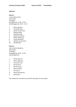 Herziene teamindeling 2014