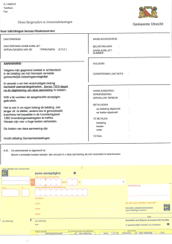 Dienst Burgerzaken en Gemeentebelastingen Voor inlichtingen