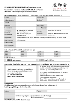 Download inschrijffomulier Yuwakai