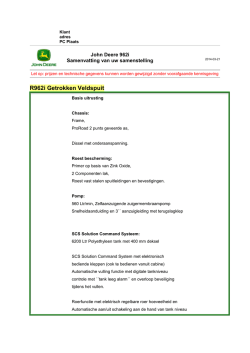 JD 962i sproeimachine - Westrenen Mechanisatie