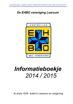 Informatieboekje 2014 / 2015
