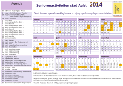 kalender senioren 2014