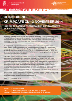 uitnodiging krimpcafé xl 13 november 2014