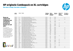HP originele Combopack en XL cartridges