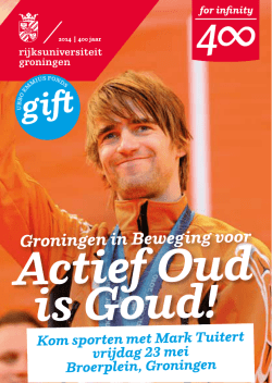 Het programma - Rijksuniversiteit Groningen