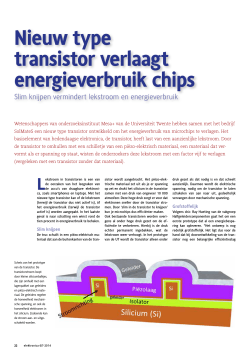 Nieuw type transistor verlaagt energieverbruik chips