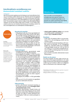 Interdisciplinaire eerstelijnszorg voor thuiswonende