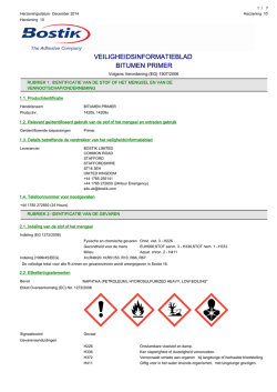 VEILIGHEIDSINFORMATIEBLAD BITUMEN PRIMER