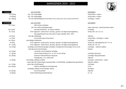 jaarkalender 2014 - 2015  - Sint