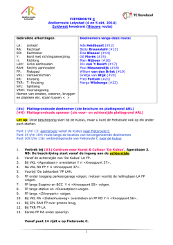 Fietsroute C &ndash; ARL 2014- ZW &ndash; Blauw &ndash; v.1.0 2014_09_02