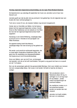 Verslag lotgenotencontactmiddag van de regio West d.d. 20