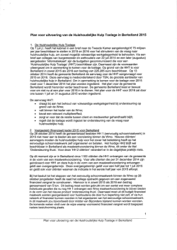 J. Bussink (D66) - Dienstencheques - Bijlage bij brief aan ministerie