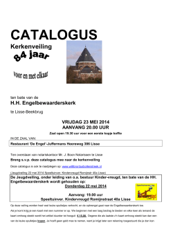 Catalogus kerkenveiling H.H. Engelbewaarderskerk 23 mei 2014